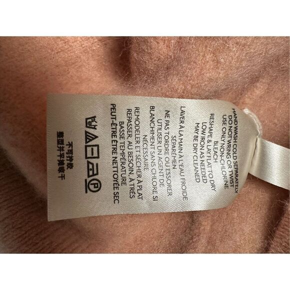 Free People women’s cashmere dusty rose mock neck sweater size SP. #43-1316 - Picture 5 of 6